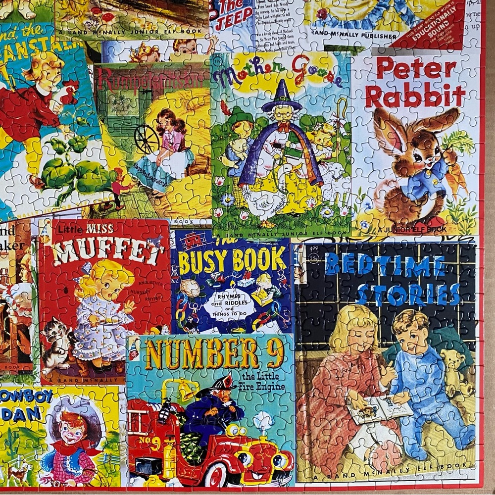 Vintage Fairy Tales Jigsaw Puzzle 1000 Piece White Mountain Complete - Picture 7 of 13